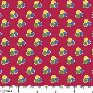 Scrappy and Happy Baby Boy Dots on Red Northcott Juvenile Fabric