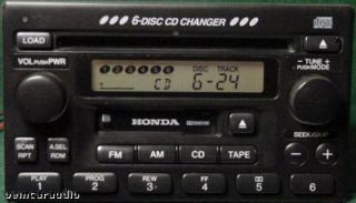 Honda Accord Civic CR V CRV Odyssey 6 Disc Changer CD Player Radio Stereo
