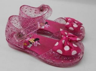 Minnie Mouse Pink Polka Dot Glitter Costume Shoes Toddler Girl 7