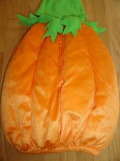 Spooked Brand Plush Halloween Pumpkin Costume Baby Boys Girls Toddler 12M