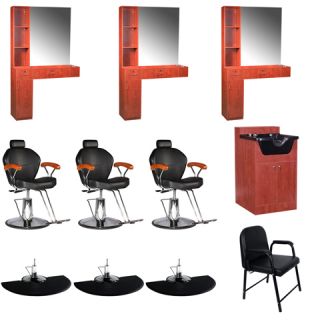 Beauty Salon Equipment Styling Station Chair Mat Trolley Shampoo Cabinet EB 66