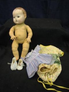 Vintage Eff An Bee DY Dee Baby U s Pat 1859 Rubber Plastic Doll