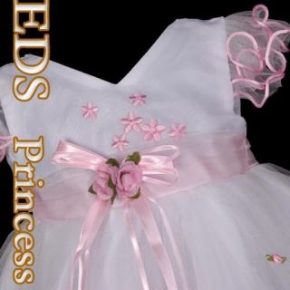 E702 16 Flower Girl Pageant Dress Wedding 0 6 Months