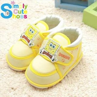 Spongebob Square Pants Baby Toddler Squeaky Sneakers Shoes Yellow SG8058 US 5