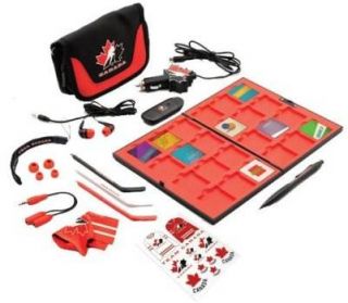 I Con Team Canada Starter Kit Travel Bag Case Stylus Card Reader DSi 3DS New