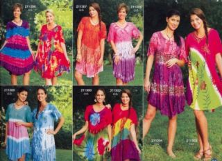 Sacred Threads Hippy Spring Tie Dye Circle Dress 211305
