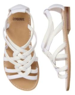 Gymboree Greek Isle Style Shoes 11 12 13 1 2 White Strap Sandals Slip On