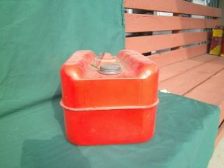 Vintage Ed Can 2 5 Gallon Boat Marine Gasoline Gas Can Container Red Yellow