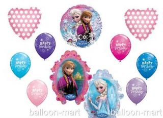 Disney Princess Frozen Elsa Birthday Party Supplies Decorations Balloons Polka