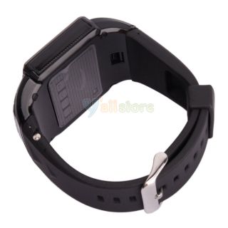 New 1 55 inch Wrist Watch Cell Phone Quad Band Bluetooth 2GB Card GD910 Black