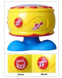 New Music Flash Light Baby Toddler Play Learning Rattle Toys Musical Touch Drum