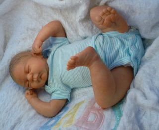 Reborn Baby Boy Doll Julien E Marx Lilbooties Nursery Painted Hair