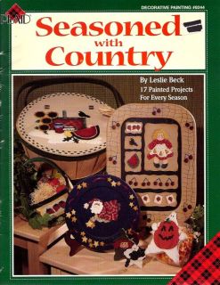 Tole Painting Pattern Book Seasoned with Country by Leslie Beck