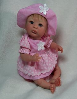 OOAK Hand Sculpted 8" Adorable Baby Girl by Melody Hess