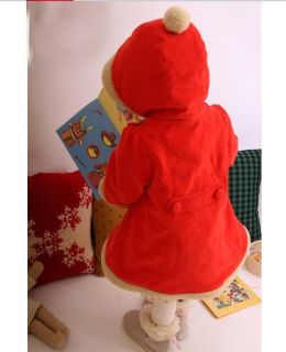 Baby Boy Girls Thermal Winter Cotton Fleece Christmas Outfit Coat Pant Hat 3pcs