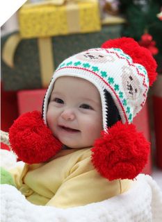 1 Pcs Mixed Baby Infant Toddler Girl Autumm Winter Knitted Crochet Flower Hat MO