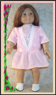 Doll Clothes Fits American Girl Party Dress Peach Molly 18" inch Project Runway