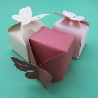 10 Butterfly Pattern Gift Candy Bomboniere Boxes Wedding Party Favor Baby Shower