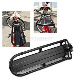 Black Bike Rear Rack Carrier Bracket Bicycle Seat Post Luggage Universal New
