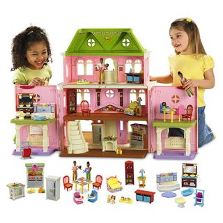 Fisher Price Loving Family Grand Doll House Deluxe Dollhouse African American