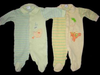 Used Baby Neutral Unisex 3 6 6 9 Months Sleepwear Sleeper Boy Girl Clothes Lot