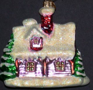 Christopher Radko Glass Christmas Ornament Holiday Hideaway 2000