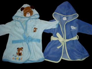 Used Baby Boy Hooded Bath Towels from 0 6 M 0 9 Months Lot