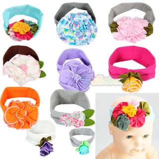 10pcs Fashion Beautiful Baby Head Wrap Girl Headband Hair Band Cute Flower