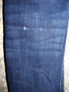 Womens Junior Size 1 Boot Cut Low Rise Jeans Dark Washed Embellished Pockets