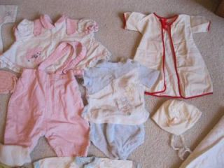 Lot of Vintage Vtg 18 PC Baby Clothes Boy Girl Sweaters Nightgowns Jumper Sweet