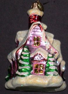 Christopher Radko Glass Christmas Ornament Holiday Hideaway 2000