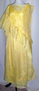 Curtain Valance Dress Gown Costume Yellow Gone with Wind Trapp Family One Size