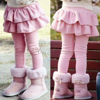 New Kids Toddlers Girl Casual Slim Skinny Skirt Leggings Culottes Pants Sz 2 7 Y