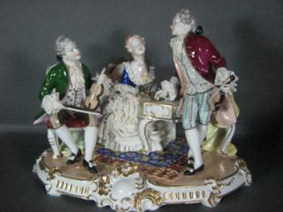Unter Weiss Bach Dresden Porcelain Musical Trio Figurine