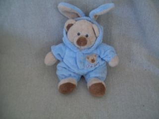Baby Ty Love to Baby Bear Blue Pajamas Bunny Ears Plush