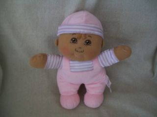 RARE Cabbage Patch Kids CPK Soft Baby Doll Chime Rattle Baby 12 inch Dark Skin