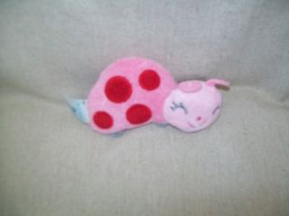 Old Navy Pink Lady Bug Baby Rattle Soft Plush