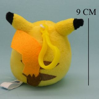 Cute Pokemon Pikachu Plush Doll Stuffed Toy Keychain 3 5" 1