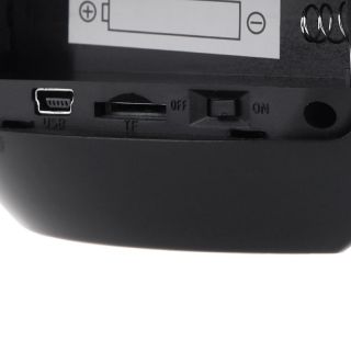 Digital Round Mirror Alarm Clock Hidden Camera Camcorder Motion Detection