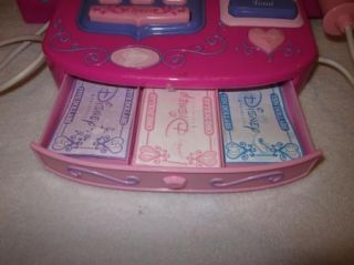 Disney Princess Purple Pink Cash Register w Microphone Price Tags Bills