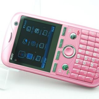 Unlocked Quad Band Tri Sim 3 Sim WiFi TV Cell Phone T Mobile at T QWERTY Pink