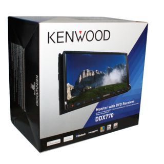 New Kenwood DDX770 Double DIN in Dash Car DVD CD Receiver Bluetooth 7" Monitor