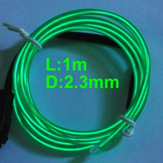 1M Flexible Neon Light Glow El Wire Rope Car Party GN
