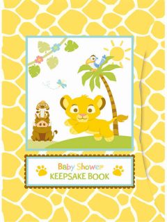 Disney Lion King Baby Keepsake Baby Shower Book