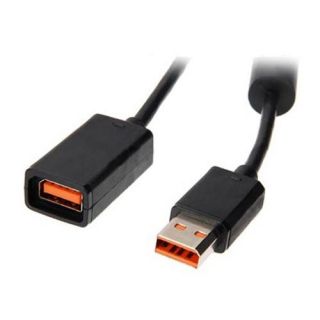 10ft Extension USB Wire Cable Cord for Microsoft Xbox 360 Slim Kinect Sensor Blk