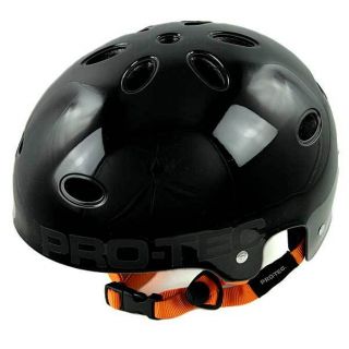 Pro Tec Bucky Lasek B2 Gloss Black Extreme Sports Skateboard Scooter Helmet