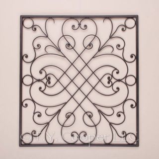 Wrought Iron Metal Rectangle Wall Grill Grille 91636