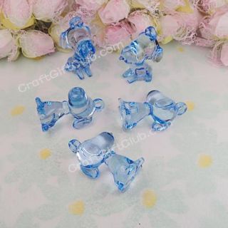 20 Blue Snoopy Dog Baby Shower Bead Decoration Party