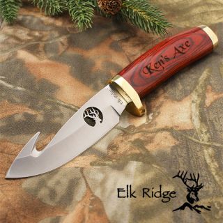 Elk Ridge Knives Gut Hook Hunter Knife Engraved Free