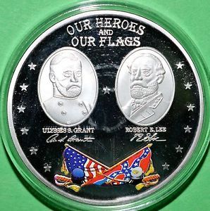 Civil War Battle Flags Commemorative Coin Our Heroes and Our Flags